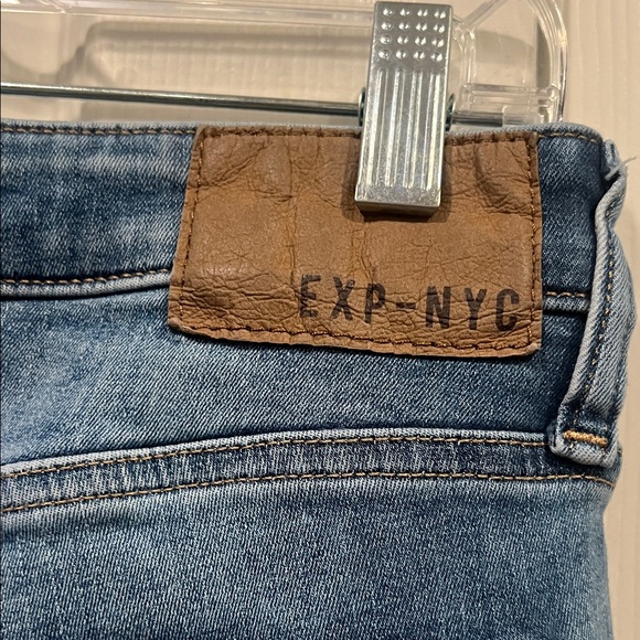 Express Dark Blue Straight Leg Jeans - Picture 13 of 13